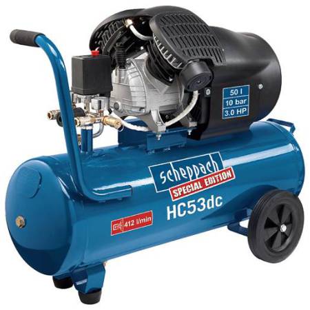 Scheppach HC 53 dc olejový dvouválcový kompresor PROFESSIONAL