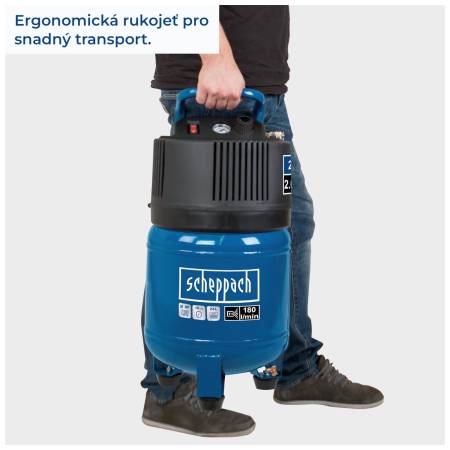 Scheppach HC 24 V kompresor vertikální  bezolejový