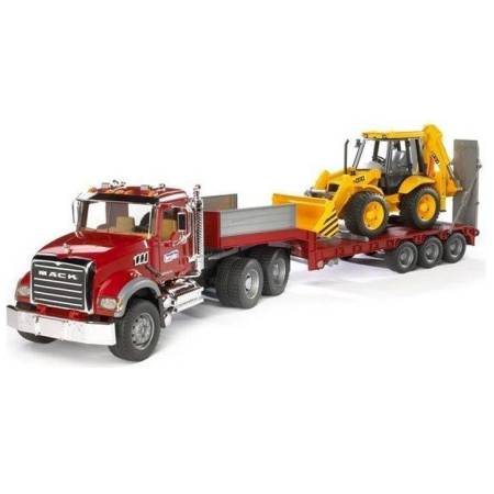BRUDER MACK GRANIT návěs a bagr JCB 4CX
