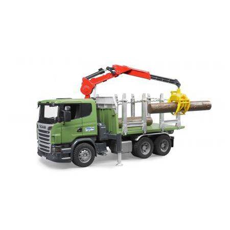 BRUDER Nákladní auto Scania na přepravu dřeva