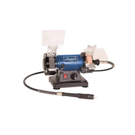 Scheppach HG 34 bruska dvoukotoučová-leštička se systémem FLEXIDRIVE