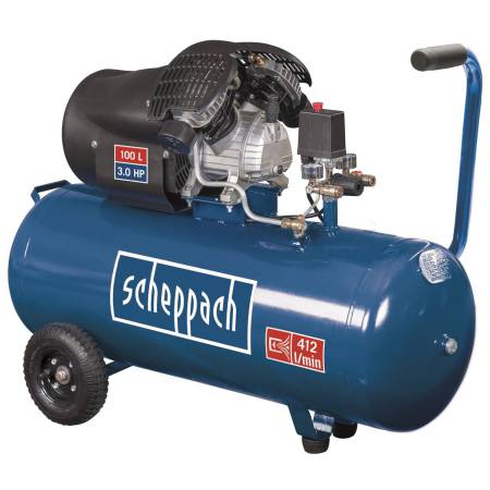 Scheppach HC 120 DC olejový dvouválcový kompresor