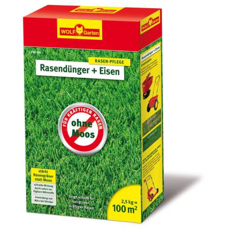Wolf Garten LP-M 100 hnojivo se železem proti mechu