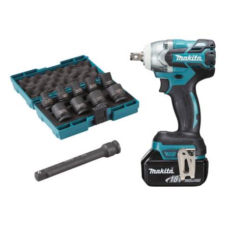 Makita DTW285RFJX aku utahovák rázový s příslušenstvím LXT 18V SET+