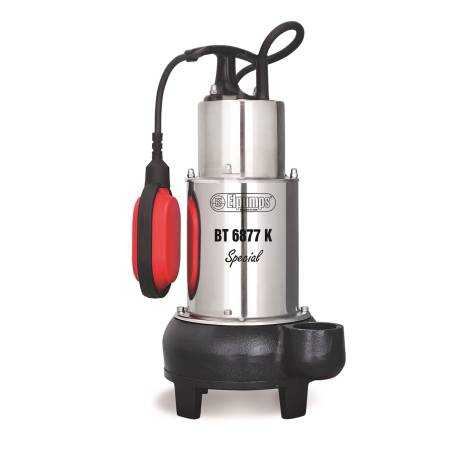 ELPUMPS BT 6877 K SPECIAL kalové čerpadlo do septiku s oběžným kolem (řeznými noži)