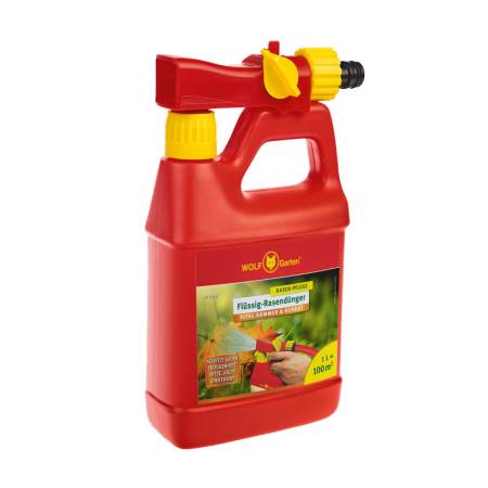 Wolf Garten LM 100 B hnojivo trávníkové tekuté léto & podzim s rozprašovačem