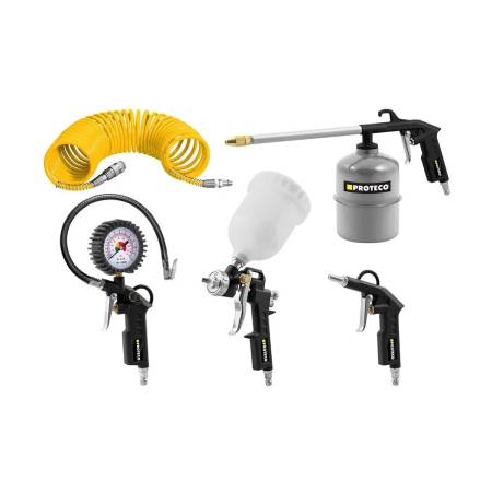 Proteco 5-dílná sada pneumatického nářadí